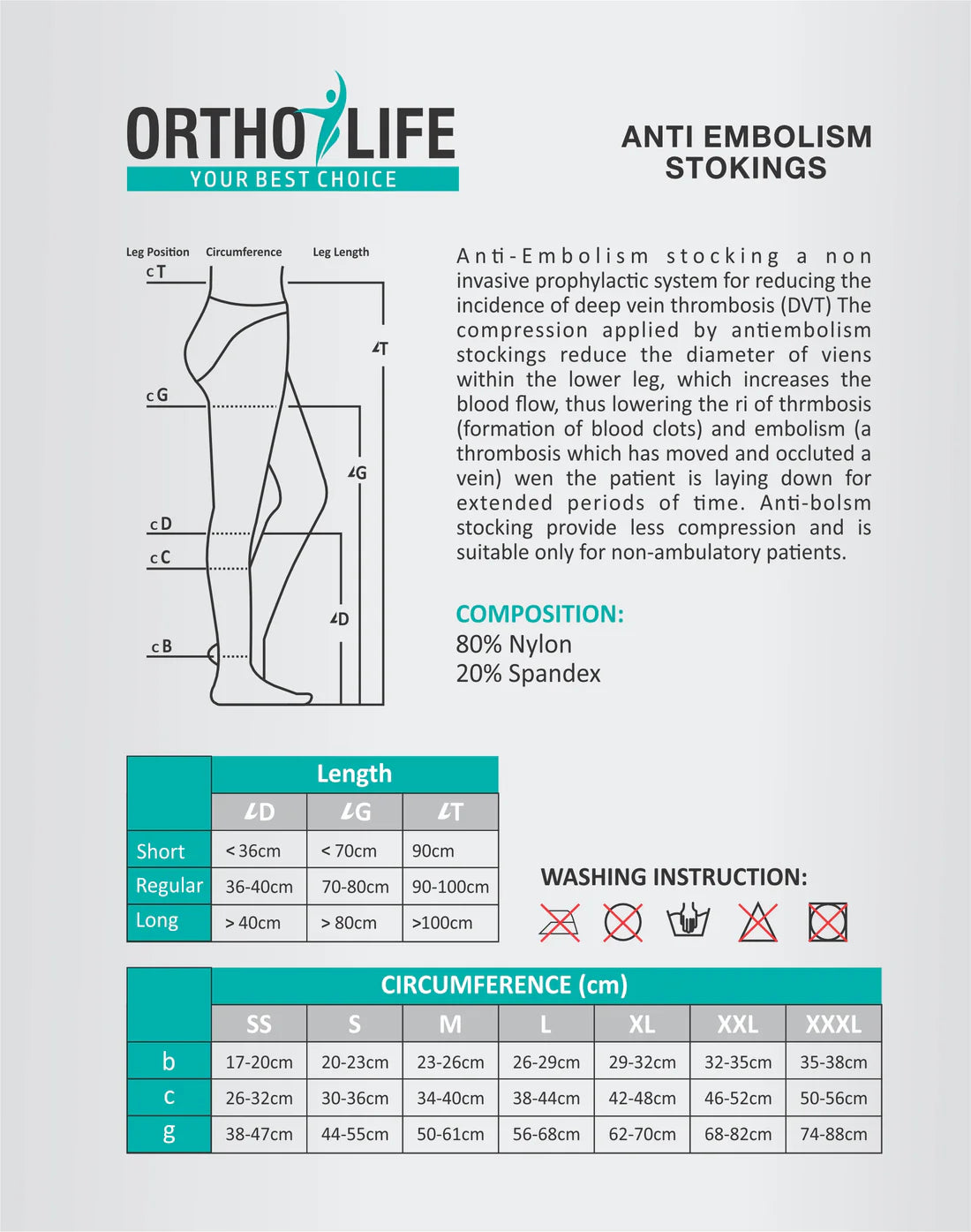 ANTI EMBOLISM / COMPRESSION STOCKINGS
