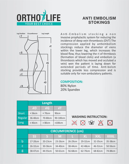 ANTI EMBOLISM / COMPRESSION STOCKINGS